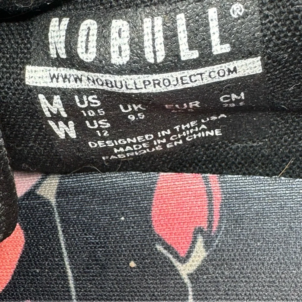 NOBULL Unisex Black and Pink Trainers SZ Women’s 12.  Men’s 10. - Picture 10 of 12